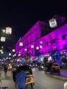 Powai Locality around Powai Lake - Night View, Mumbai, India