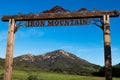 Close-Up of Signage at Entrance to Iron Mountain Trail