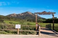 Wooden Fence and Trailhead Sign for Iron Mountain Trail