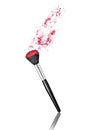 Powder brush make up beauty Royalty Free Stock Photo