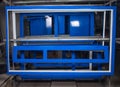 Powder coating and drying of metal doors