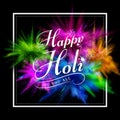 Powder color explosion for Happy Holi Background