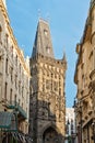 The Powder gate (Prasna brana) in the old town of Prague