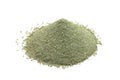 Powder green cosmetic clay