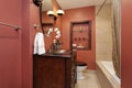 Powder room in luxury home