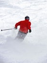 Powder Skiing Royalty Free Stock Photo