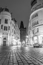 Powder Tower, Prague, Czech Republic at night