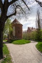 Powder tower old defense tower from the Middle Ages. Hansestadt Stendal. Germany.