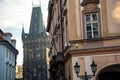 The Powder Tower or Powder Gate in the historic City of Prague Royalty Free Stock Photo