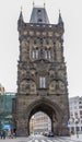 Powder tower in prague Royalty Free Stock Photo