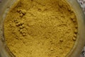 Powdered cummin spice in the jar close up view Royalty Free Stock Photo