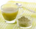 Powdered green tea Royalty Free Stock Photo