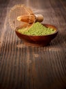 Powdered green tea Royalty Free Stock Photo