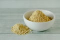 Powdered Maca or Peruvian ginseng, dietary supplement