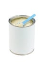 Powdered milk dairy food for baby. Royalty Free Stock Photo