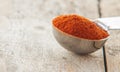 Powdered red pepper pile