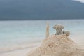 Powdery coral sands in Camiguin Island Royalty Free Stock Photo