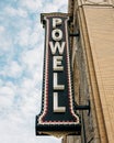 Powell Hall sign, in St. Louis, Missouri