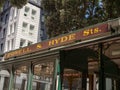 Powell and Hyde street sign on cable car in San Francisco Royalty Free Stock Photo