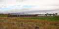 Barracks used to hold Japanese Americans at Heart Mountain, Wyoming.