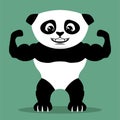 Strong panda bear.