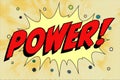 Power Abstract cartoon frame vector background. vintage bubble Royalty Free Stock Photo