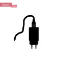 Power adapter icon isolated of flat style. Vector illustration. eps10
