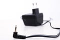 Power adapter with jack plug Royalty Free Stock Photo