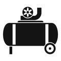 Power air compressor icon, simple style Royalty Free Stock Photo