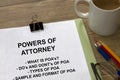 Power of attorney Royalty Free Stock Photo