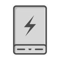 Power Bank Battery Phone Charger Minimalistic Color Icon Royalty Free Stock Photo