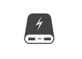 A power bank charger portable icon vector illustration on a white background