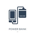 power bank icon in trendy design style. power bank icon isolated on white background. power bank vector icon simple and modern Royalty Free Stock Photo