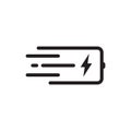 Power battery logo design template