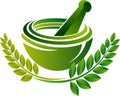 Green herbal logo