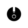 power button icon. Logo element illustration.power button symbol design. colored collection. power button concept. Can be used in Royalty Free Stock Photo