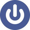 Power button icon. Standby power button Royalty Free Stock Photo