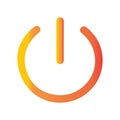 Power Button Icon Vector Illustration Royalty Free Stock Photo