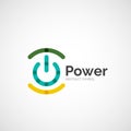 Power button logo design