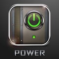 Power button Royalty Free Stock Photo