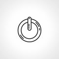 power button icon. turn power on or turn power off line icon
