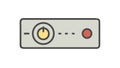 Power Button Settings Dial Icon for Control Adjust System, vector design Generative AI Royalty Free Stock Photo