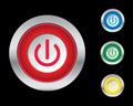 Power buttons Royalty Free Stock Photo