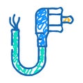 power cables icon doodle illustration Royalty Free Stock Photo