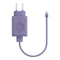 Power charger icon cartoon . Smartphone device