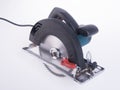 power circle saw on the background Royalty Free Stock Photo