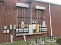 Power control boxes exterior building