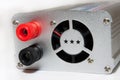 Power converter plug in Royalty Free Stock Photo