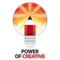 Power of creative Royalty Free Stock Photo