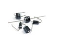 Power diodes on white background